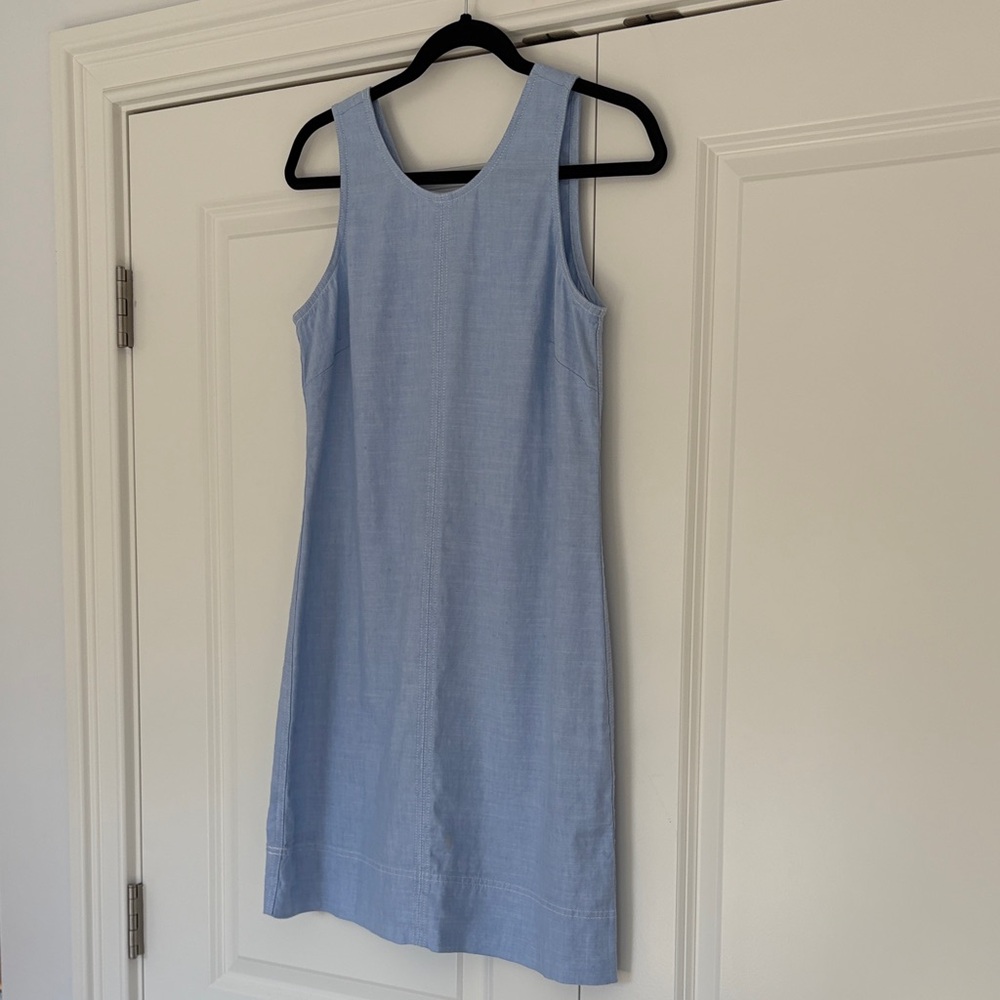 Tommy Bahama Light Blue Sleeveless Shift Dress - Picture 7 of 7